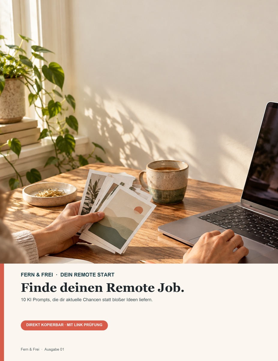 Finde deinen Remote Job.